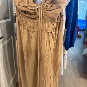 H&M Beige Smocked Dress